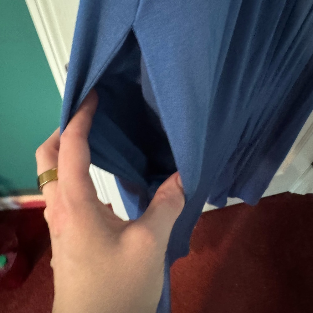 Blue Sleeveless Jumpsuit - Picture 3 of 4